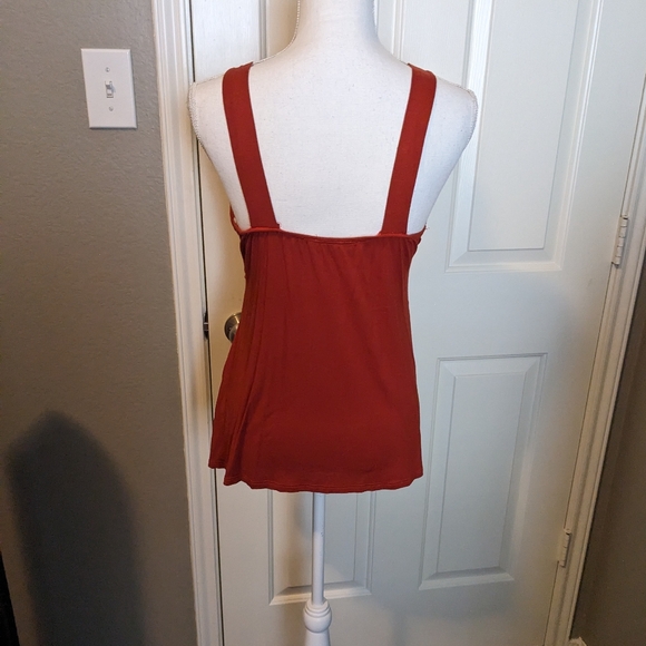 🌟Last Chance🌟Boston Proper Embellished Red Sleeveless Top - Picture 4 of 6